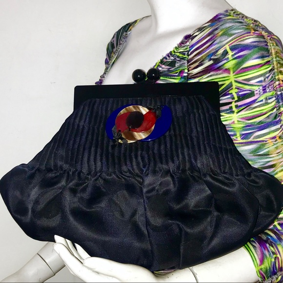 Marni Handbags - New Marni large fabric acrylic clutch pleated